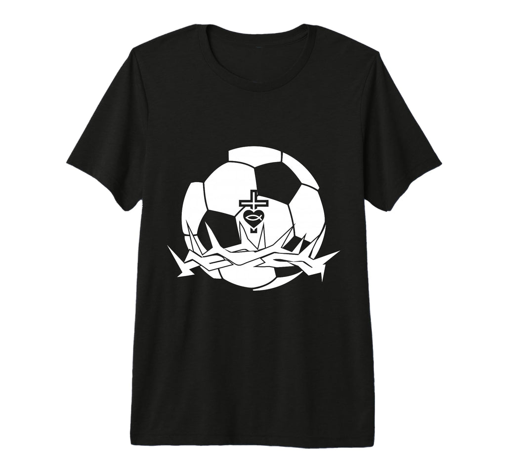 Religious Jesus Soccer Christ God T-Shirt - Custom Art Print for Adults - T-Shirt, Sweatshirt, Hoodie