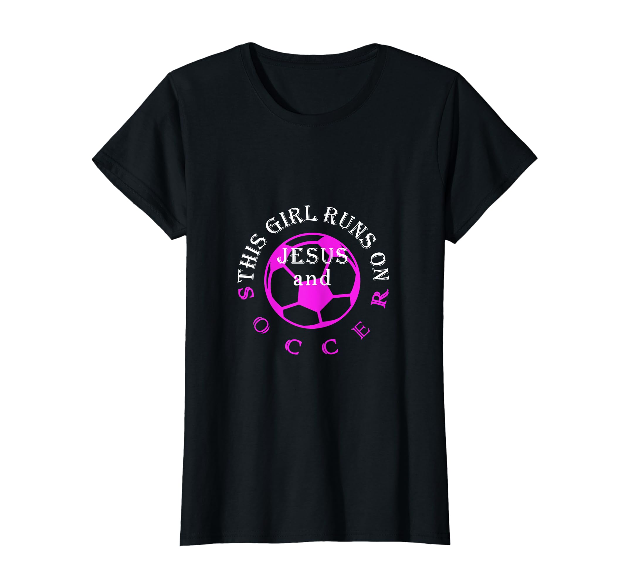 This Runs Jesus And Soccer Christian T-Shirt - Graphic Print for Adults - T-Shirt, Sweatshirt, Hoodie