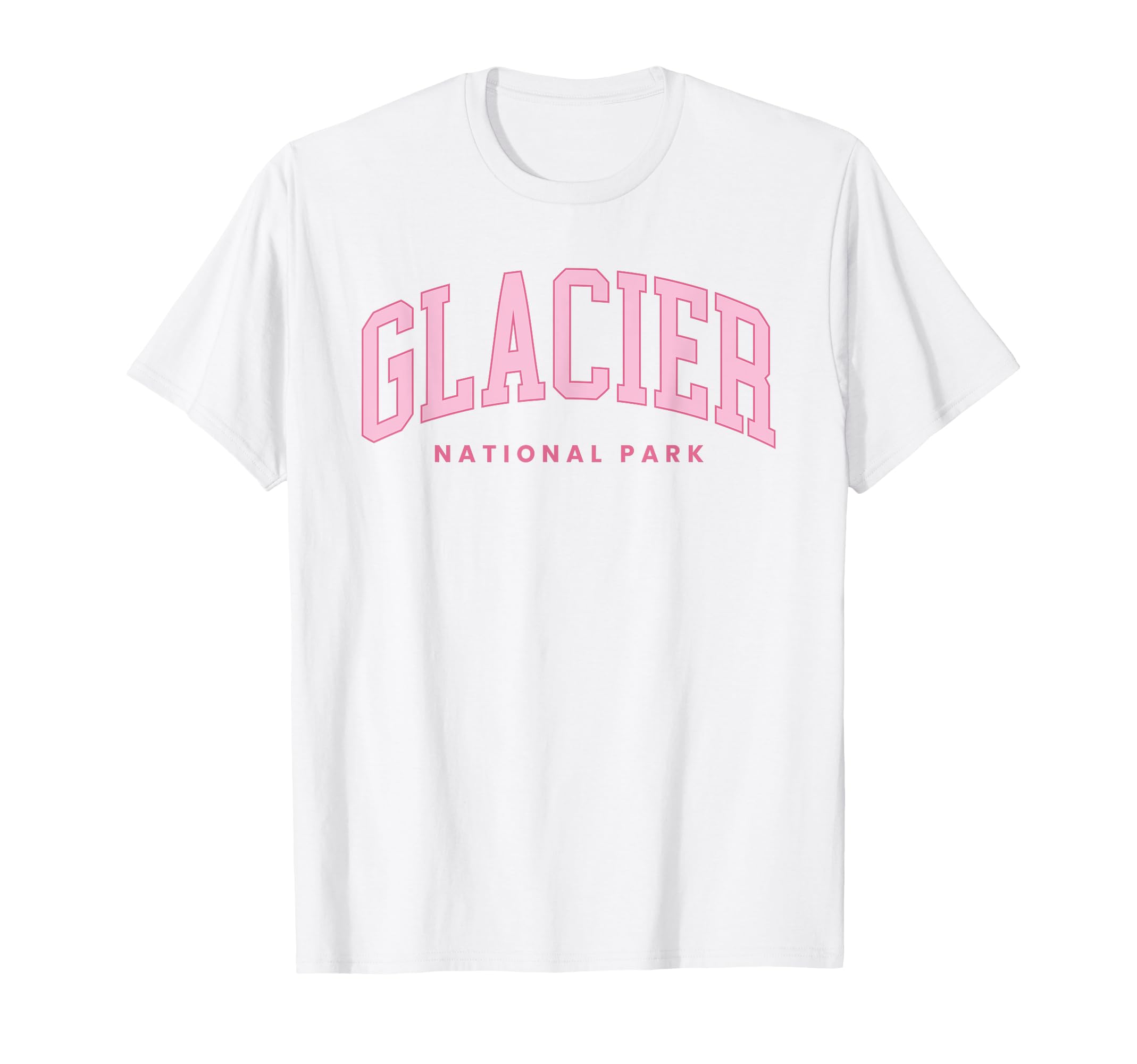 Glacier National Park Preppy Throwback T-Shirt - Unique Graphic for Adults - T-Shirt, Sweatshirt, Hoodie