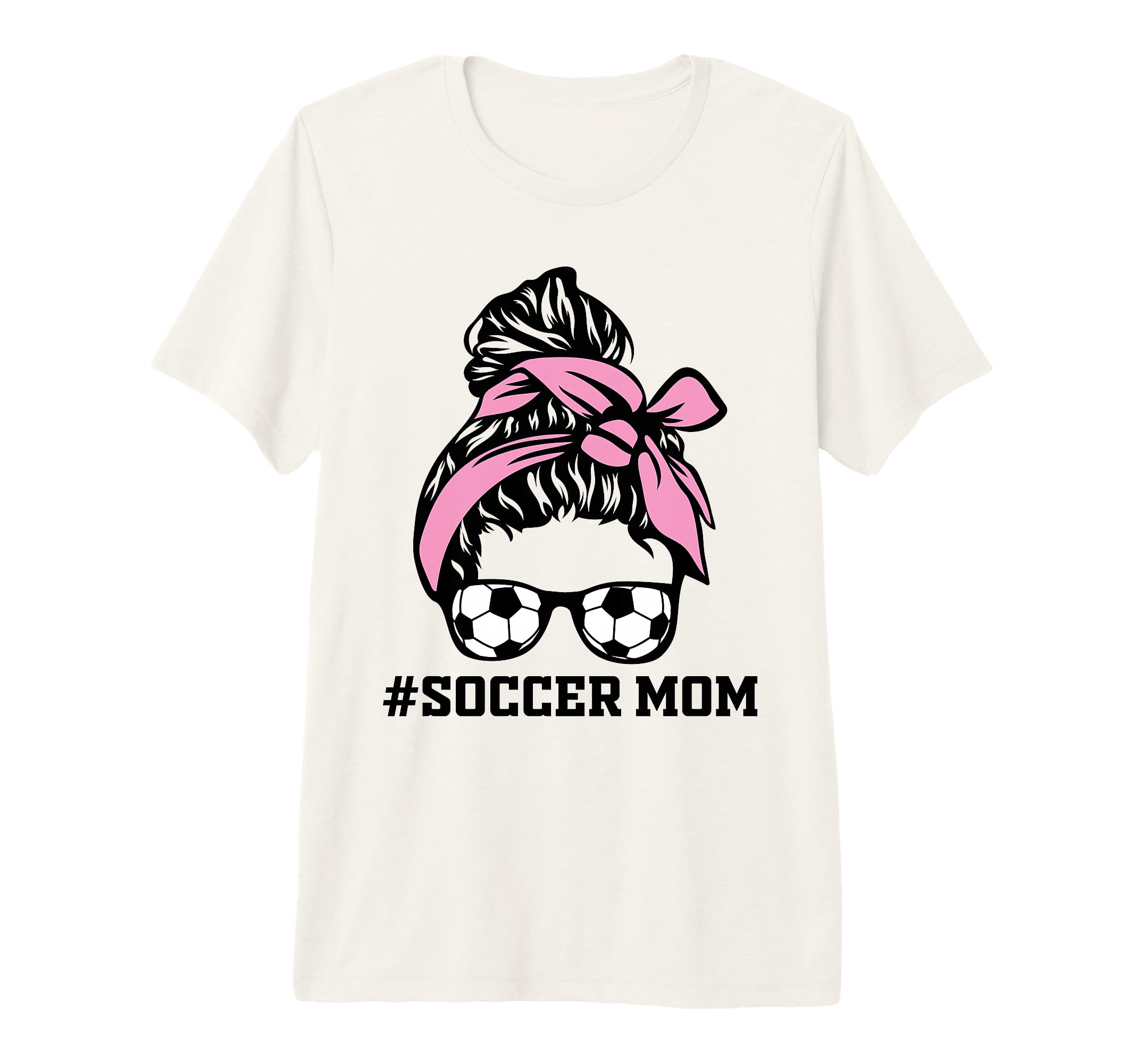 Messy Bun Soccer Mom Life Game Day T-Shirt - Minimalist Print for Adults - T-Shirt, Sweatshirt, Hoodie