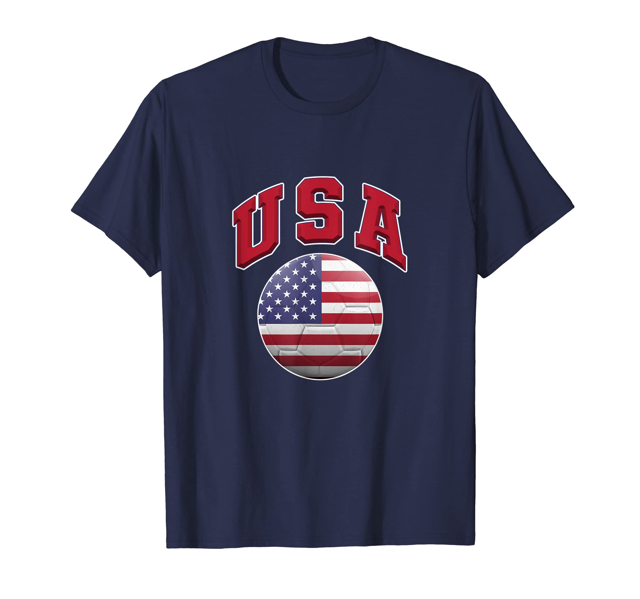 Flag And Colors Usa Soccer Fans T-Shirt - Aesthetic Graphic for Adults - T-Shirt, Sweatshirt, Hoodie