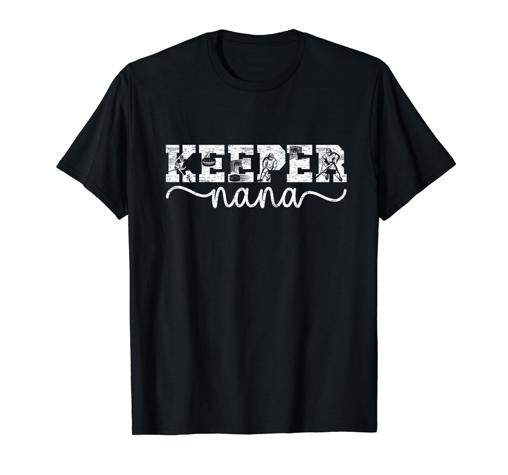 Ice Hockey Keeper Nana Ice Hockey Goalie T-Shirt - Unique Graphic Unisex - T-Shirt, Sweatshirt, Hoodie