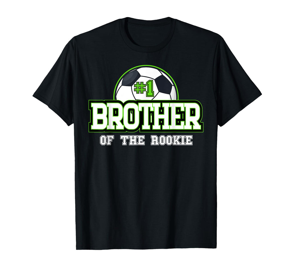 Brother Rookie 1St Birthday Soccer Theme T-Shirt - Trendy Graphic Unisex - T-Shirt, Sweatshirt, Hoodie