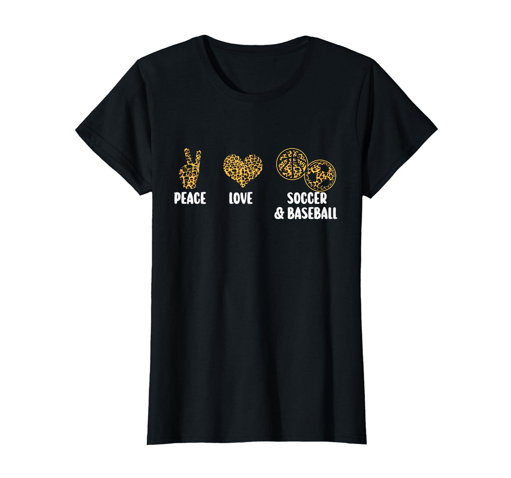 Peace Love Soccer Basketball T-Shirt - Minimalist Print Men Women - T-Shirt, Sweatshirt, Hoodie