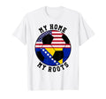 My Home My Roots Bosnia Flag Soccer T-Shirt - Fun Novelty Design Unisex - T-Shirt, Sweatshirt, Hoodie