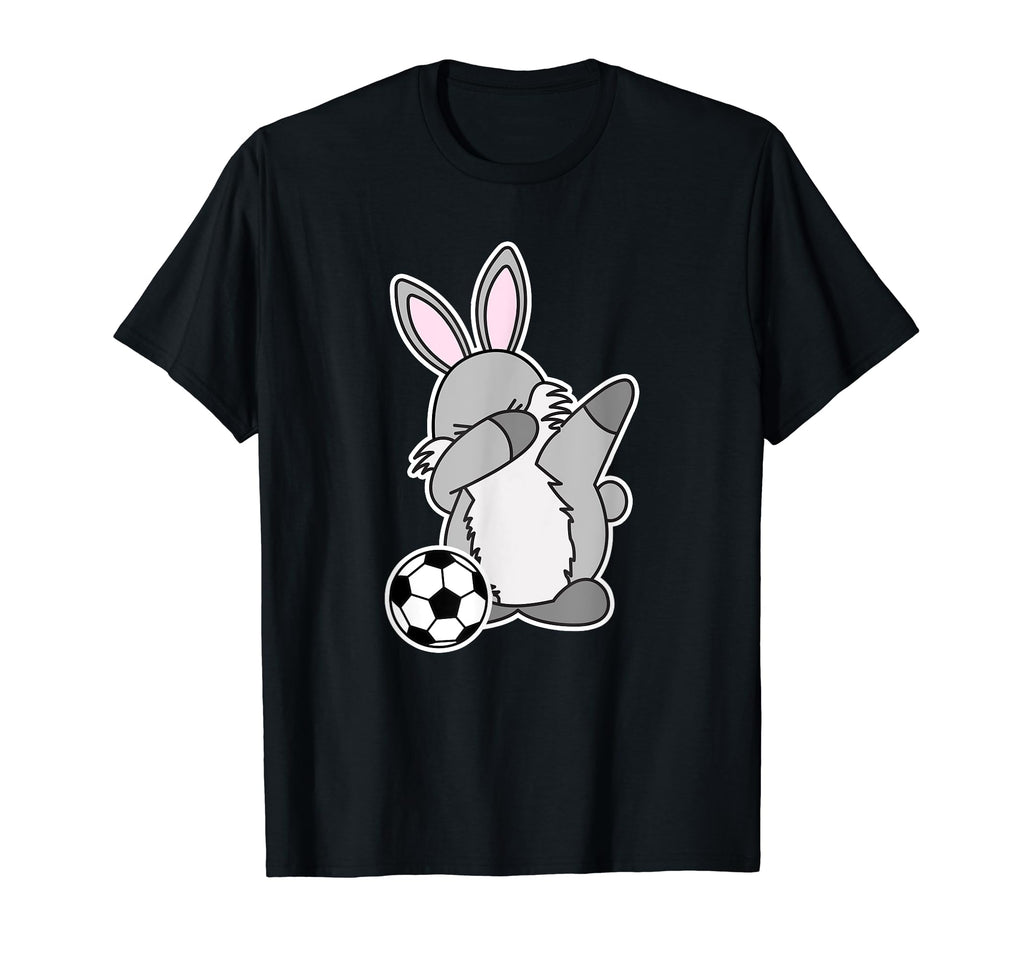 Dab Easter Bunny Rabbit Soccer T-Shirt - Minimalist Print Men Women - T-Shirt, Sweatshirt, Hoodie
