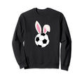 Funny Easter Bunny Soccer Ball Sweatshirt - Casual Everyday Wear Unisex - T-Shirt, Sweatshirt, Hoodie