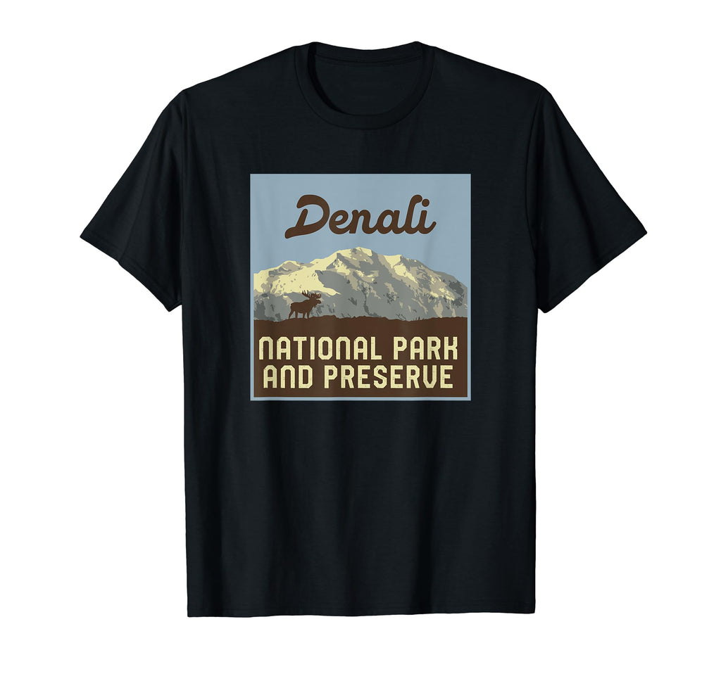 Denali National Park Alaska Minimalist T-Shirt - Aesthetic Graphic Unisex - T-Shirt, Sweatshirt, Hoodie
