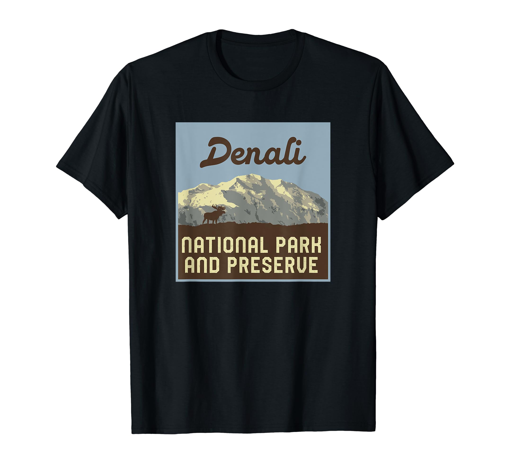 Denali National Park Alaska Minimalist T-Shirt - Aesthetic Graphic Unisex - T-Shirt, Sweatshirt, Hoodie