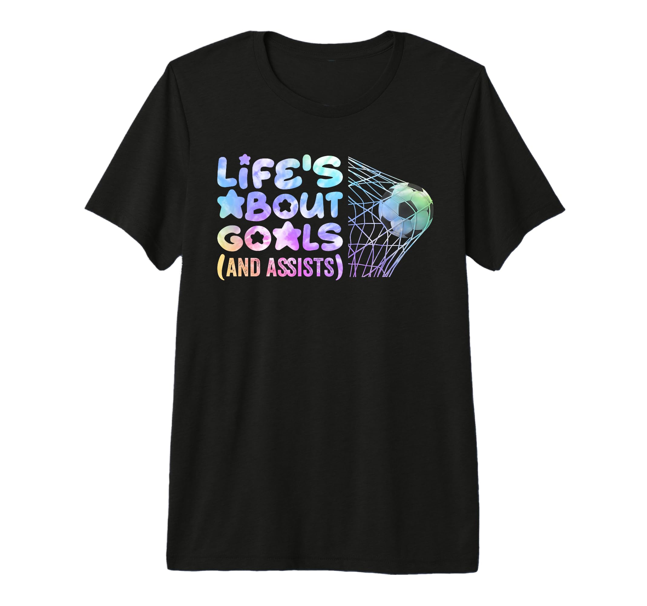 Soccer Life Is About Goals Assists T-Shirt - Fun Novelty Design for Adults - T-Shirt, Sweatshirt, Hoodie