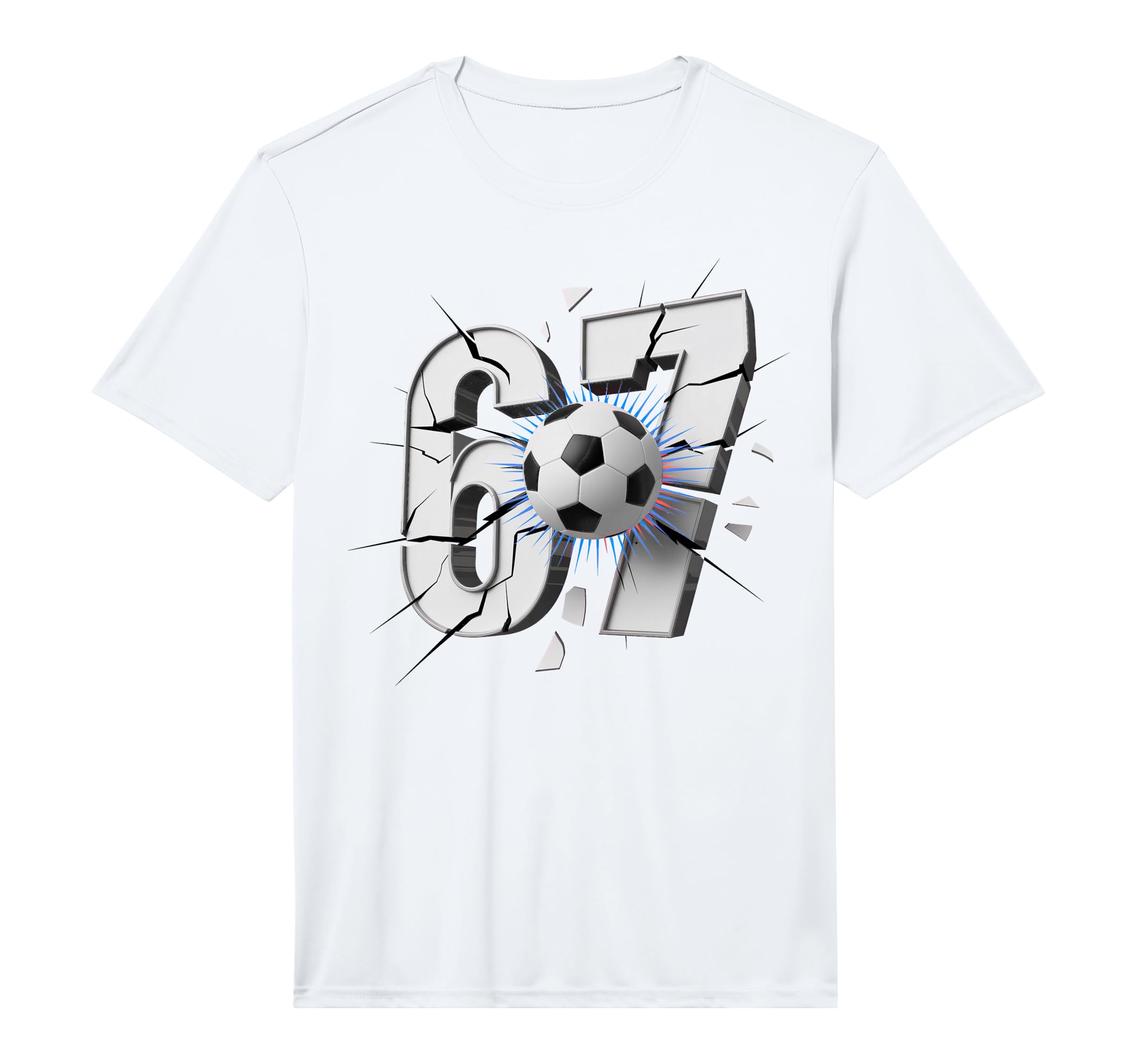 67 Soccer Six Seven 6 7 Performance T-Shirt - Graphic Print Unisex - T-Shirt, Sweatshirt, Hoodie