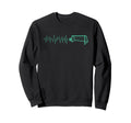 Funny Soccer Heartbeat Ecg Sweatshirt - Minimalist Print Men Women - T-Shirt, Sweatshirt, Hoodie