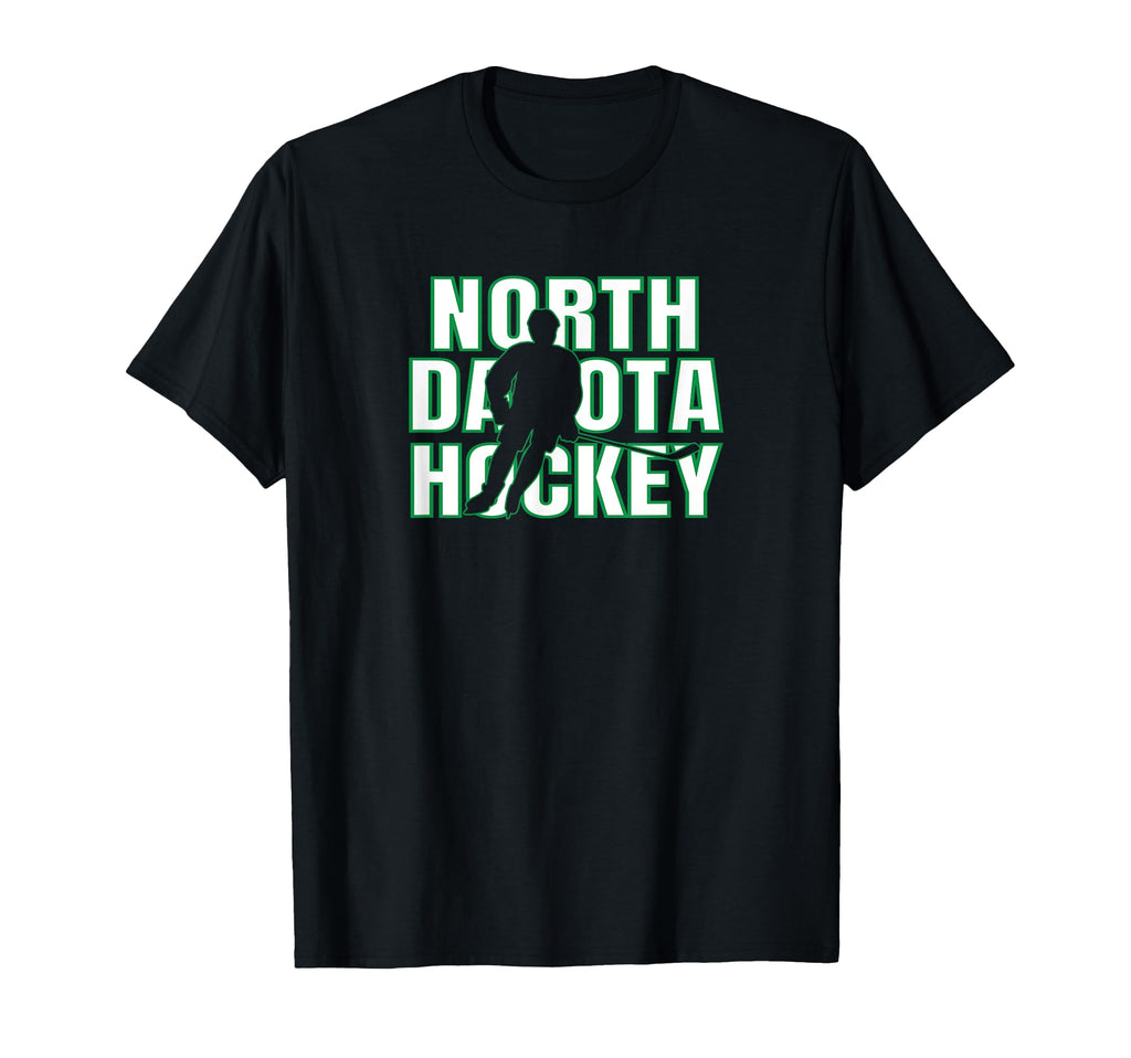 Team North Dakota Ice Hockey Player T-Shirt - Minimalist Print for Adults - T-Shirt, Sweatshirt, Hoodie