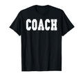 Coach Bold Lettering Halloween T-Shirt - Aesthetic Graphic for Adults - T-Shirt, Sweatshirt, Hoodie