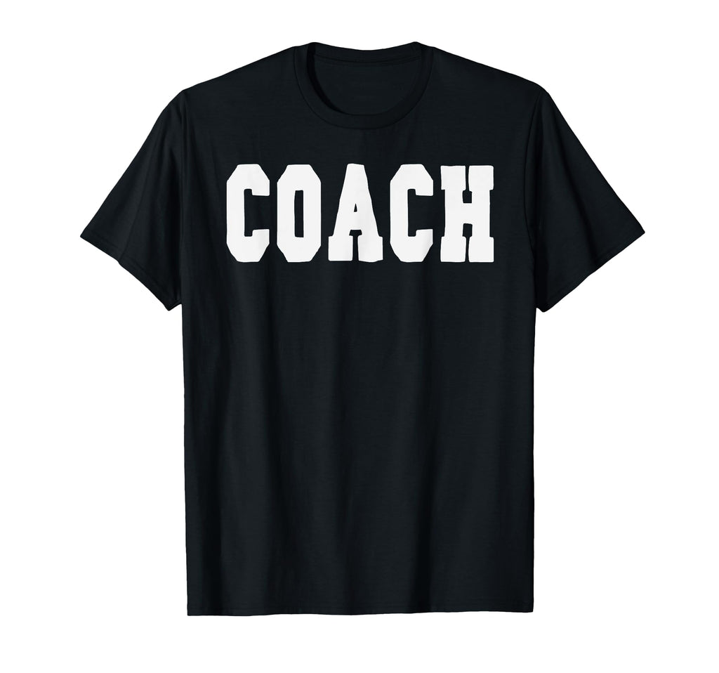 Coach Bold Lettering Halloween Costume T-Shirt - Unique Graphic Men Women - T-Shirt, Sweatshirt, Hoodie