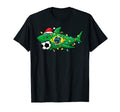 Santa Shark Soccer Football Lights T-Shirt - Trendy Graphic for Adults - T-Shirt, Sweatshirt, Hoodie