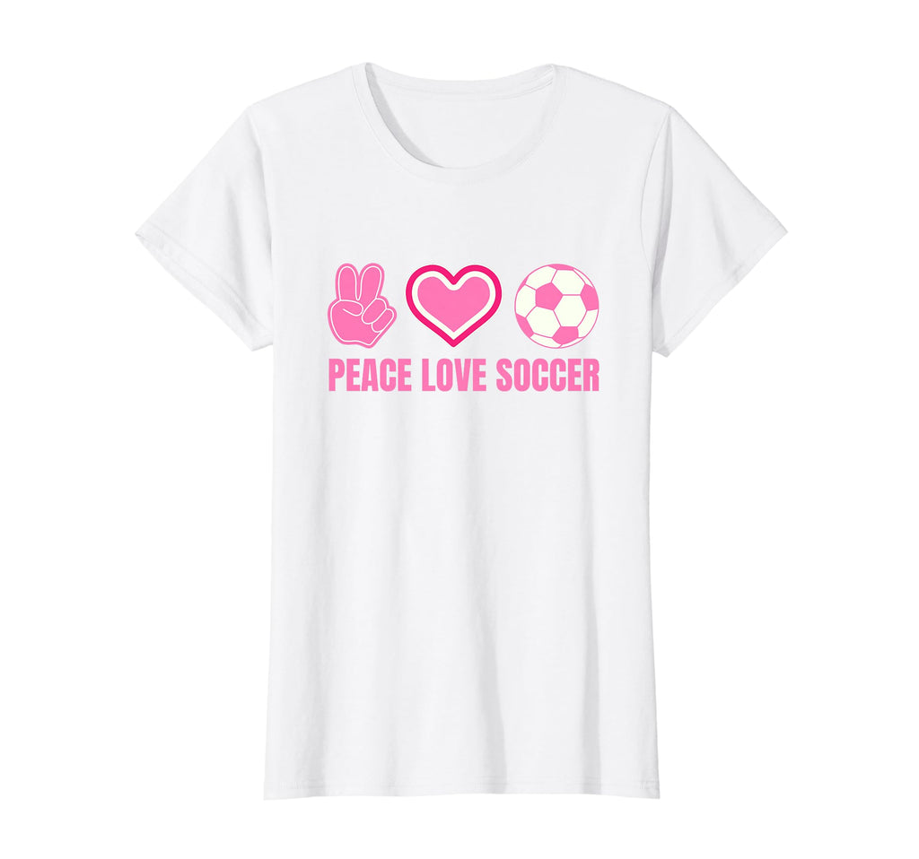 Peace Love Soccer Soccer Player Soccer T-Shirt - Custom Art Print Unisex - T-Shirt, Sweatshirt, Hoodie