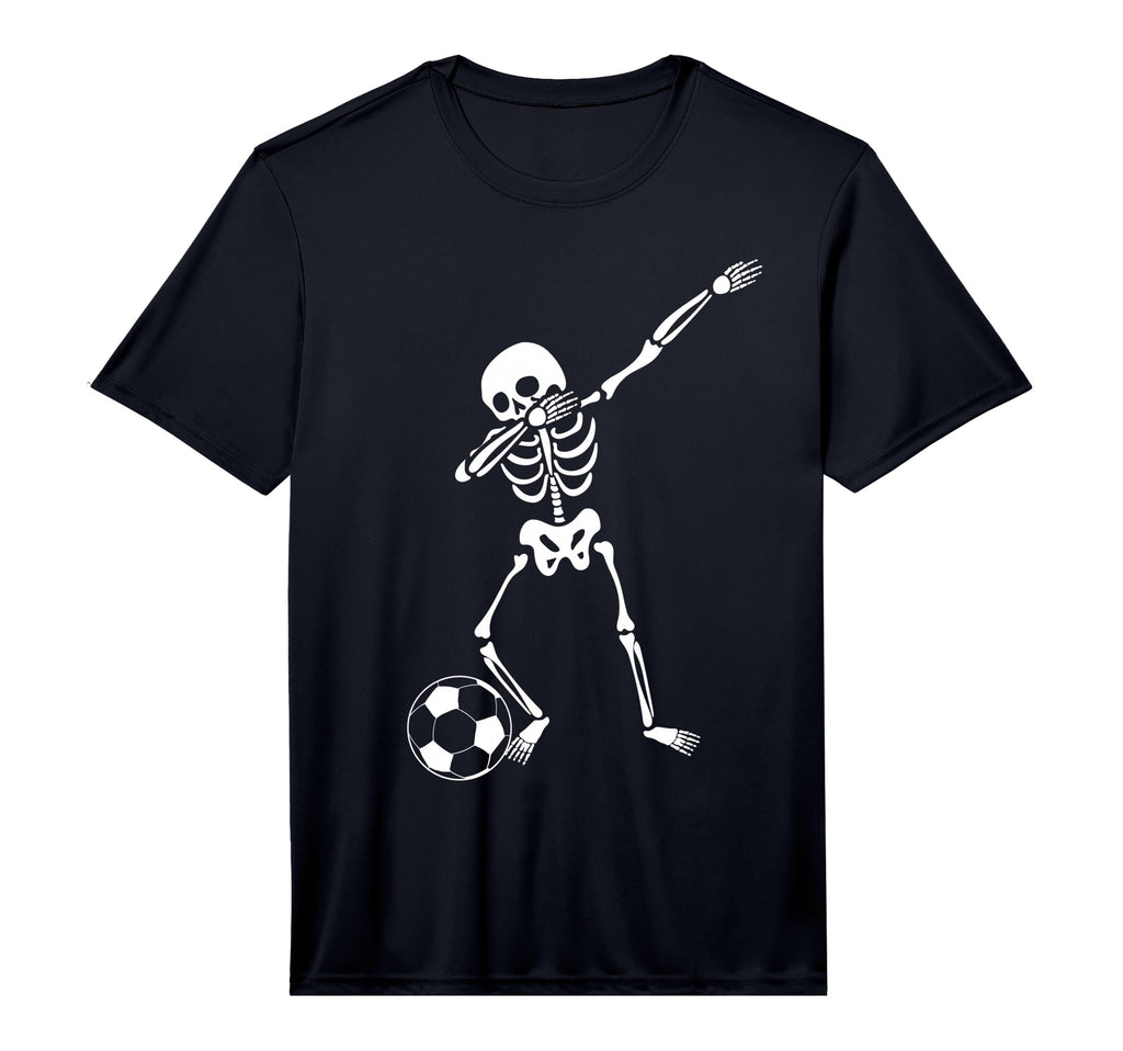 Dabbing Skeleton Soccer Halloween T-Shirt - Streetwear Style for Adults - T-Shirt, Sweatshirt, Hoodie
