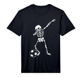 Dabbing Skeleton Soccer Halloween T-Shirt - Streetwear Style for Adults - T-Shirt, Sweatshirt, Hoodie