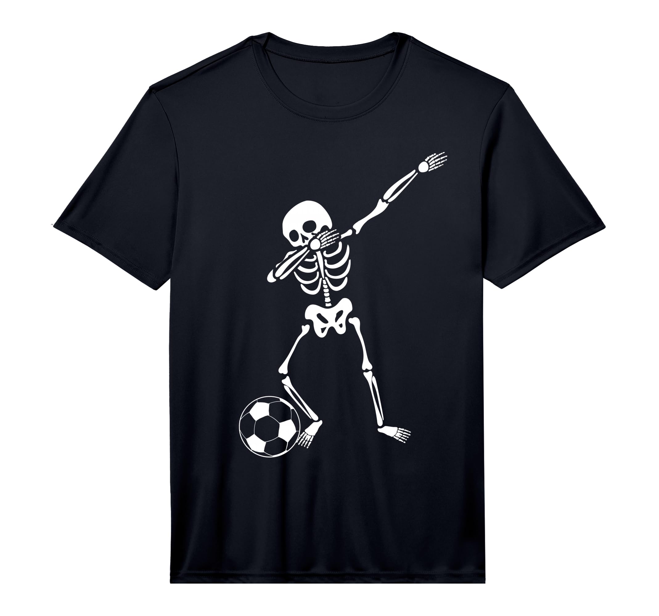 Dabbing Skeleton Soccer Halloween T-Shirt - Streetwear Style for Adults - T-Shirt, Sweatshirt, Hoodie