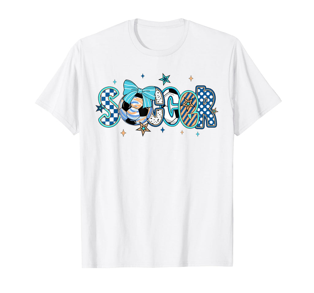 Soccer Preppy Soccer Game Day Mom T-Shirt - Custom Art Print for Adults - T-Shirt, Sweatshirt, Hoodie