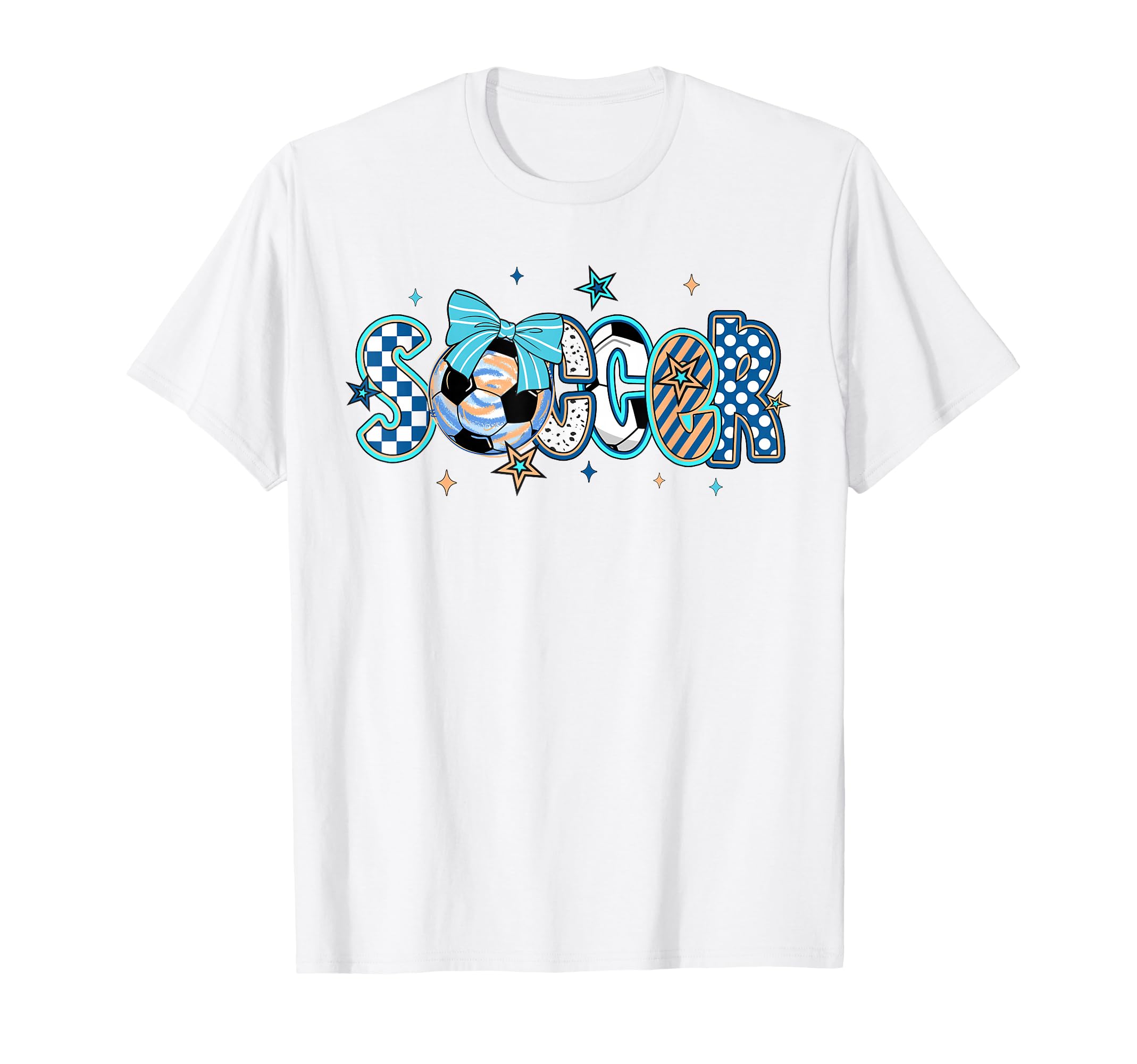 Soccer Preppy Soccer Game Day Mom T-Shirt - Custom Art Print for Adults - T-Shirt, Sweatshirt, Hoodie
