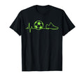 Soccer Heartbeat Pulse Ball Cleat T-Shirt - Minimalist Print for Adults - T-Shirt, Sweatshirt, Hoodie