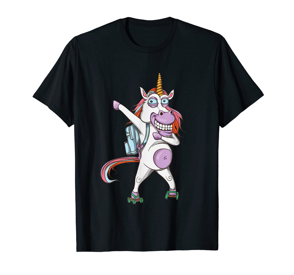 Crazy Unicorn Roller Skates 80S T-Shirt - Streetwear Style for Adults - T-Shirt, Sweatshirt, Hoodie