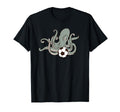 Octopus Playing Soccer Ball Sports T-Shirt - Custom Art Print Unisex - T-Shirt, Sweatshirt, Hoodie