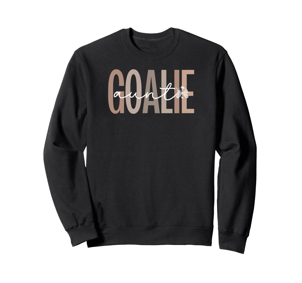 Ice Hockey Goalie Aunt Hockey Sweatshirt - Aesthetic Graphic for Adults - T-Shirt, Sweatshirt, Hoodie