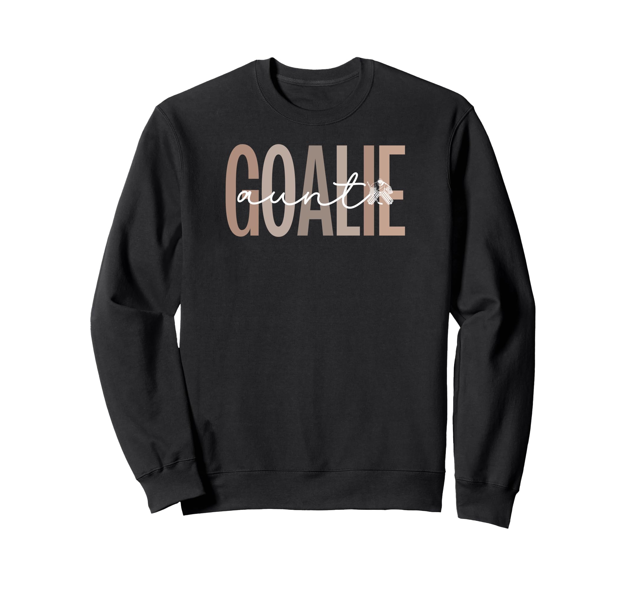 Ice Hockey Goalie Aunt Hockey Sweatshirt - Aesthetic Graphic for Adults - T-Shirt, Sweatshirt, Hoodie
