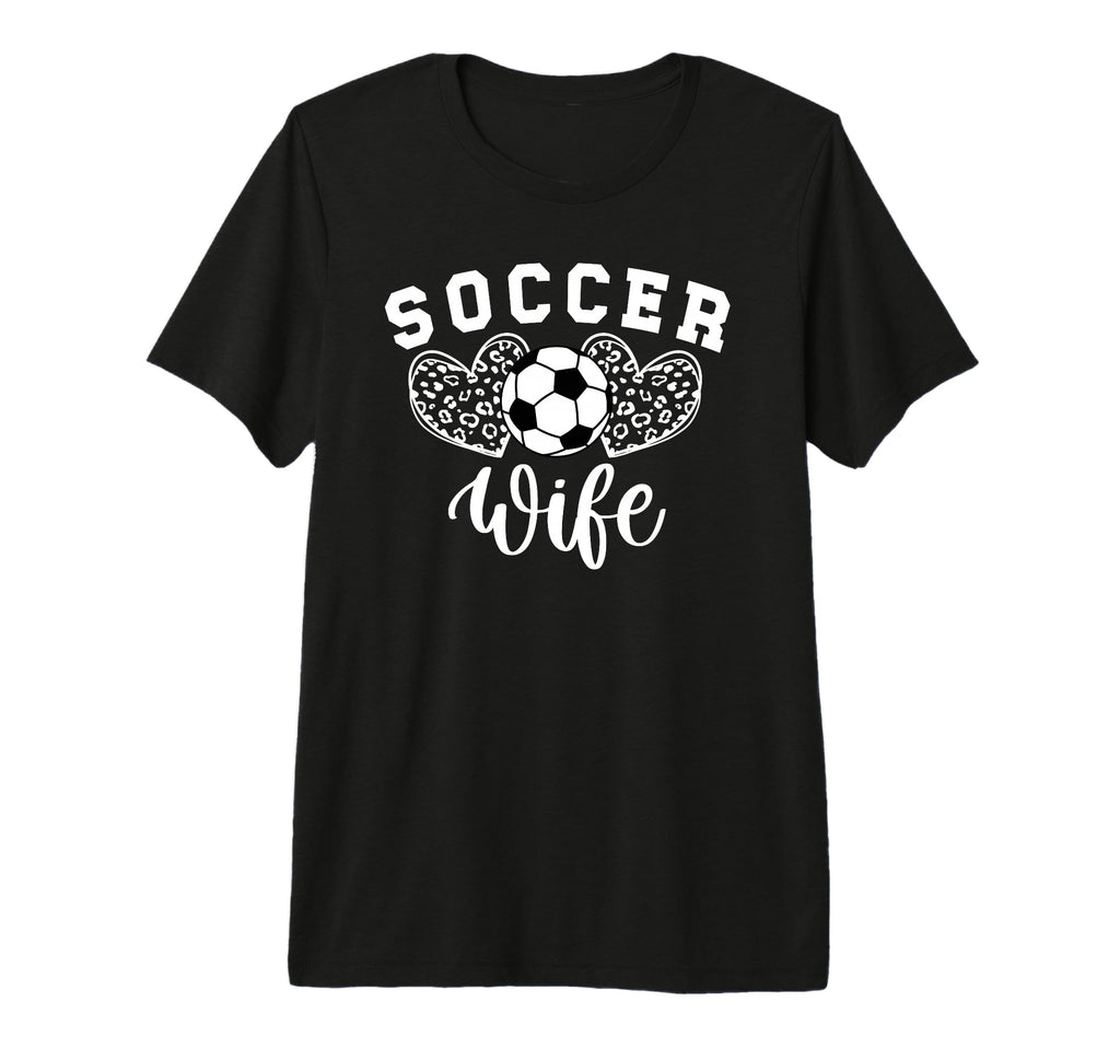 Soccer Coach Wife Hearts Wife T-Shirt - Aesthetic Graphic for Adults - T-Shirt, Sweatshirt, Hoodie