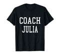 Coach Julia Custom Football Soccer T-Shirt - Minimalist Print Unisex - T-Shirt, Sweatshirt, Hoodie