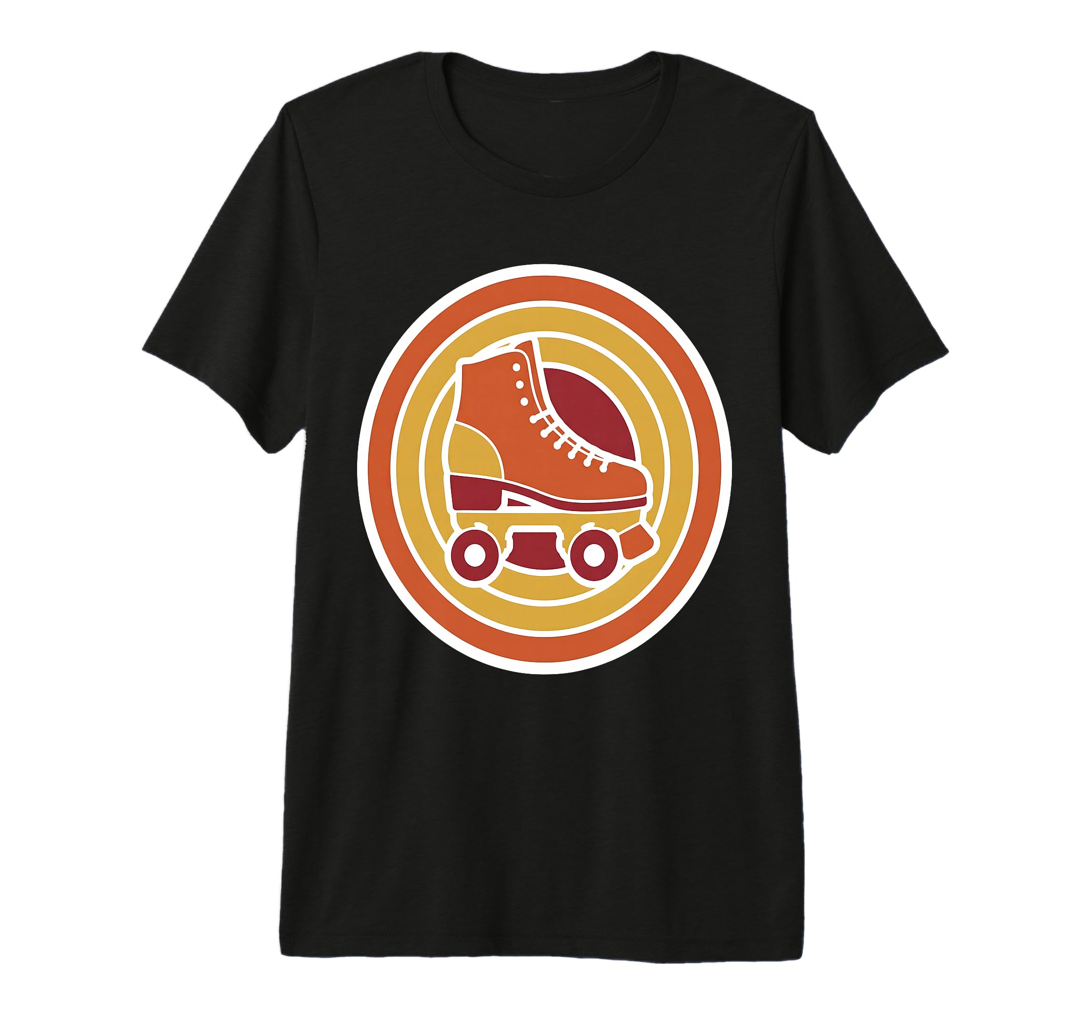 Roller Skate Circle Skating Tri Blend T-Shirt - Unique Graphic for Adults - T-Shirt, Sweatshirt, Hoodie