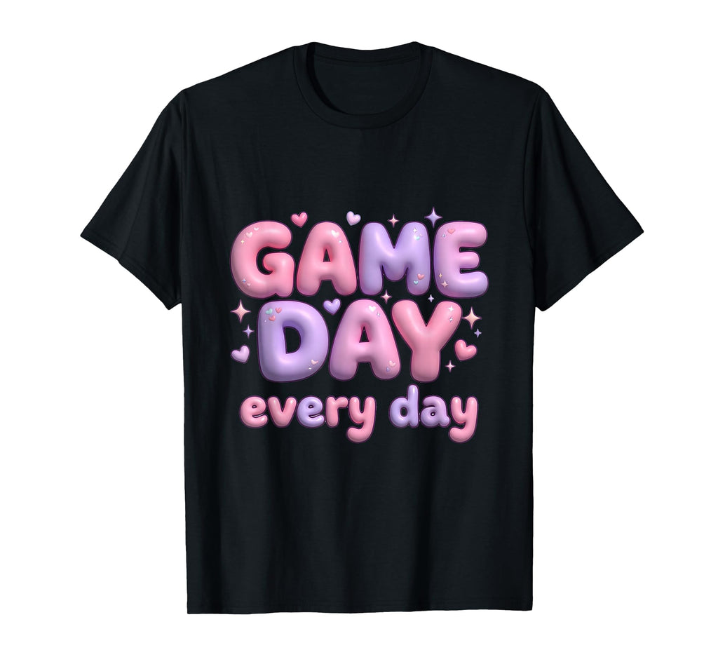 Game Day Every Day Softball Mom T-Shirt - Casual Everyday Wear for Adults - T-Shirt, Sweatshirt, Hoodie