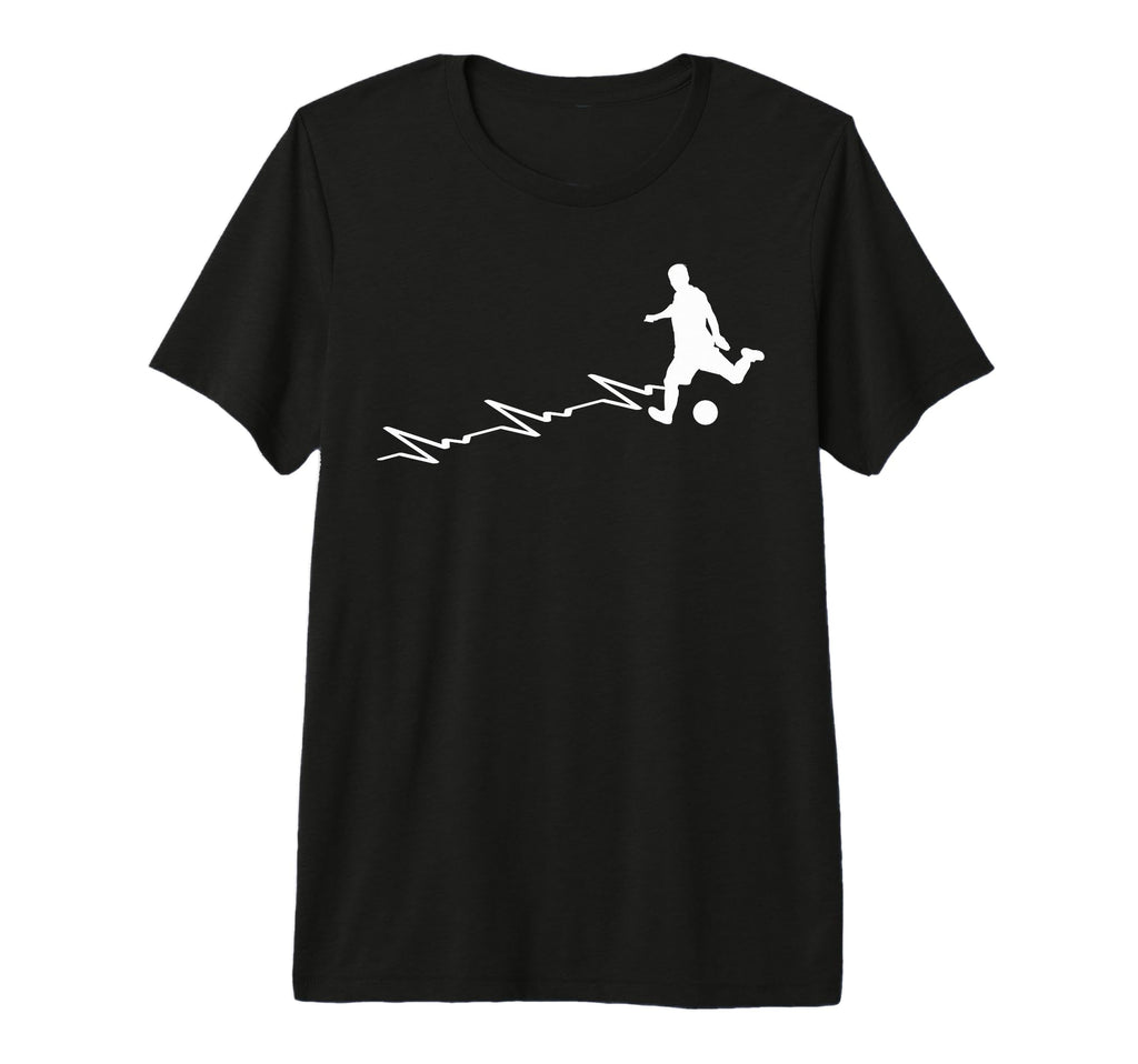 Soccer Heartbeat Funny Soccer Lover T-Shirt - Novelty Apparel Men Women - T-Shirt, Sweatshirt, Hoodie