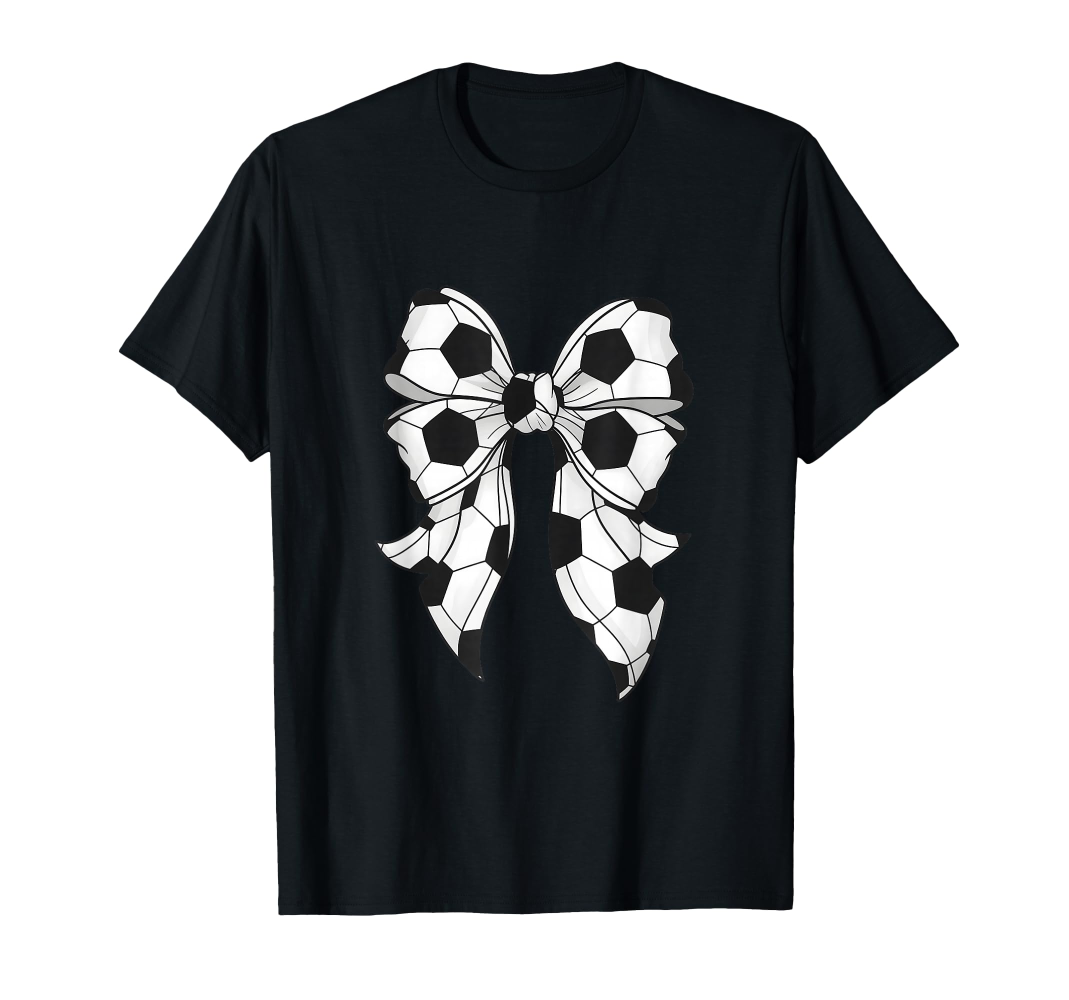Soccer Coquette Bow Soccer Mama Mom T-Shirt - Novelty Apparel for Adults - T-Shirt, Sweatshirt, Hoodie