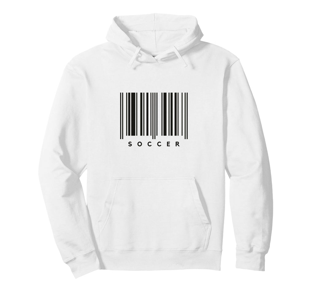 Soccer Barcode Futbol Player Hoodie - Casual Everyday Wear Unisex - T-Shirt, Sweatshirt, Hoodie
