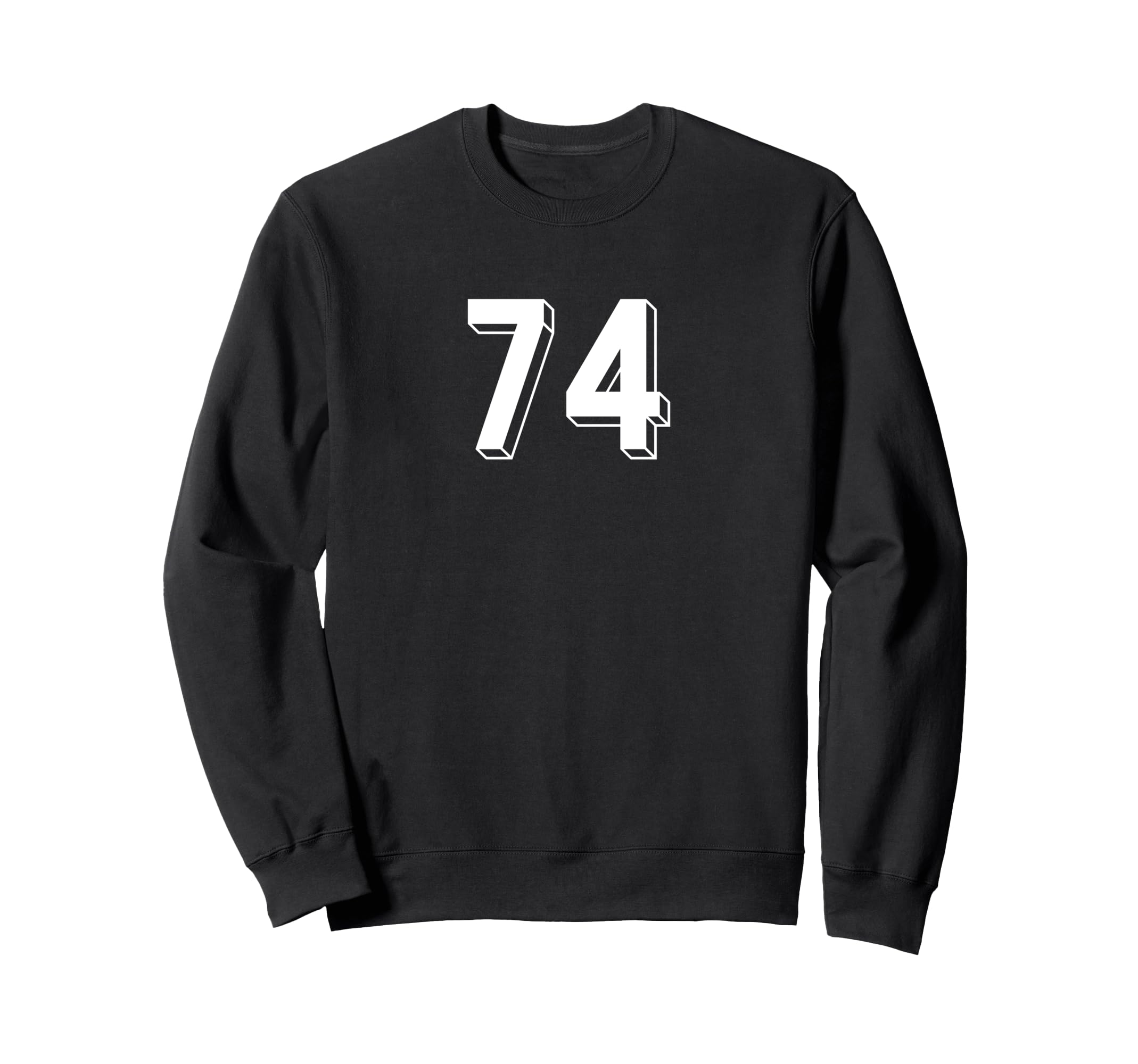 Number 74 80S 90S Soccer Team Sweatshirt - Fun Novelty Design Unisex - T-Shirt, Sweatshirt, Hoodie