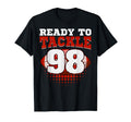 Football 98Th Birthday Player Tackle T-Shirt - Minimalist Print Men Women - T-Shirt, Sweatshirt, Hoodie