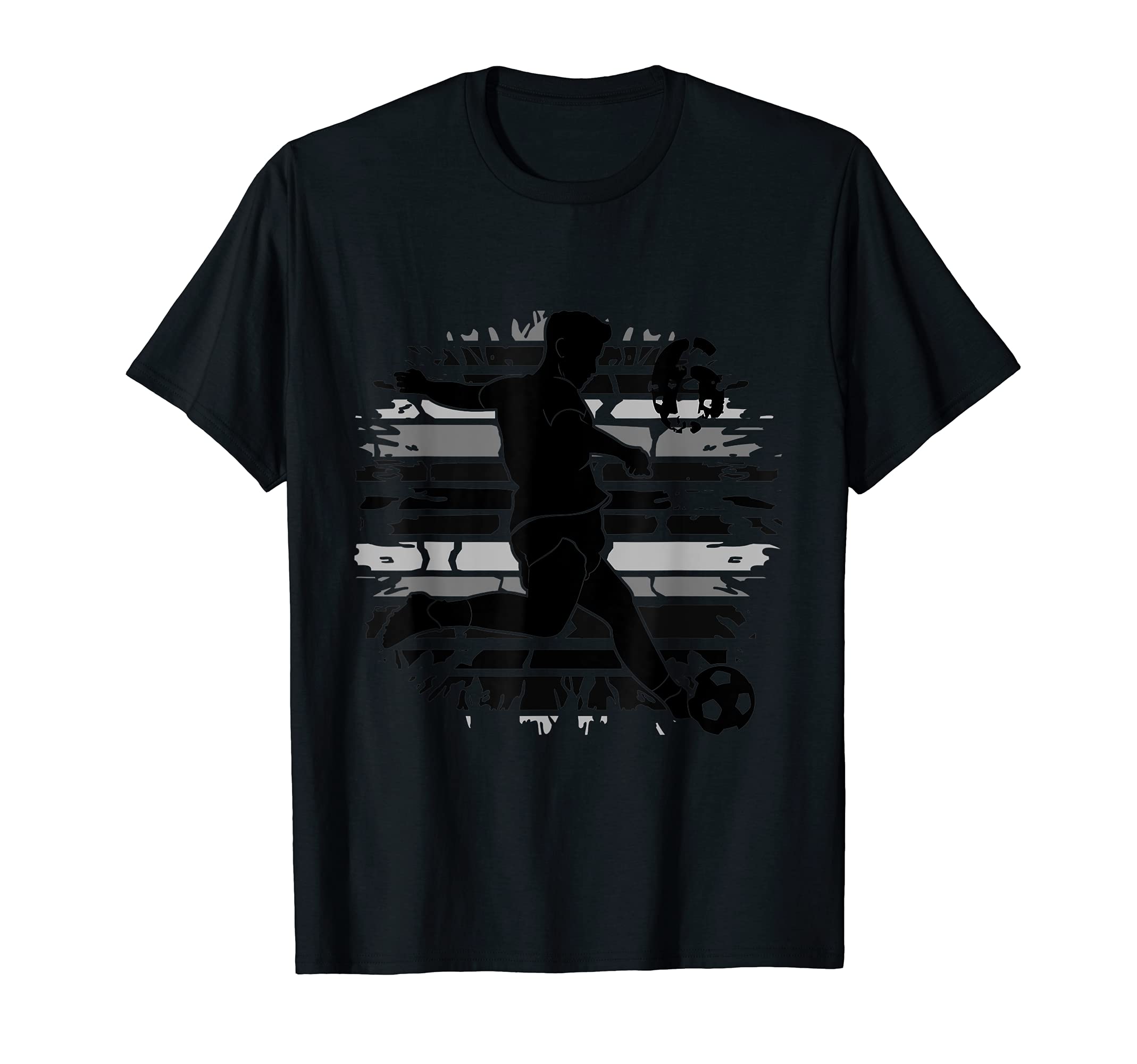 Grunge Soccer Number Six T-Shirt - Casual Everyday Wear Men Women - T-Shirt, Sweatshirt, Hoodie