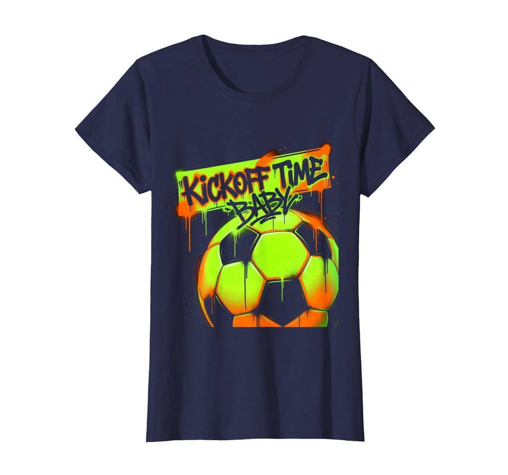 Kickoff Time Soccer Ball T-Shirt - Graphic Print Men Women - T-Shirt, Sweatshirt, Hoodie