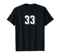 Number 33 80S 90S Soccer Team Jersey T-Shirt - Aesthetic Graphic Unisex - T-Shirt, Sweatshirt, Hoodie