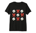 Soccer Mom Red Coquette Bow Tri Blend T-Shirt - Novelty Apparel Men Women - T-Shirt, Sweatshirt, Hoodie