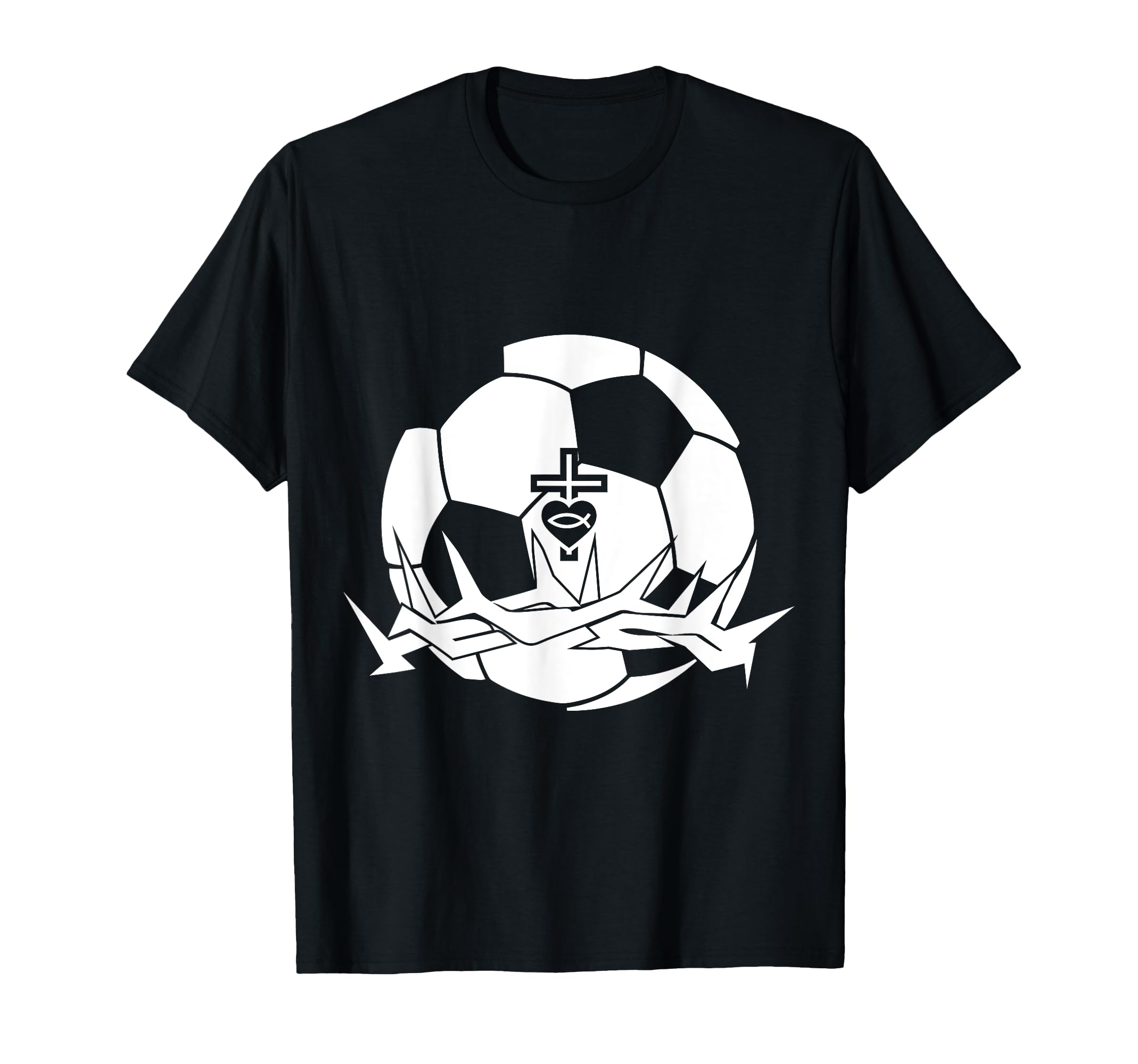 Religious Jesus Soccer Christ God Soccer T-Shirt - Aesthetic Graphic Unisex - T-Shirt, Sweatshirt, Hoodie