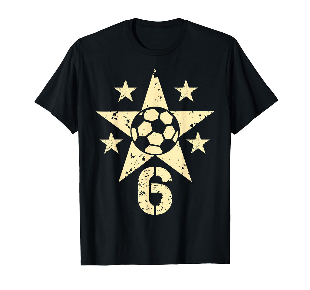 6Yr Soccer Birthday 6 Year Old 6Th T-Shirt - Aesthetic Graphic for Adults - T-Shirt, Sweatshirt, Hoodie