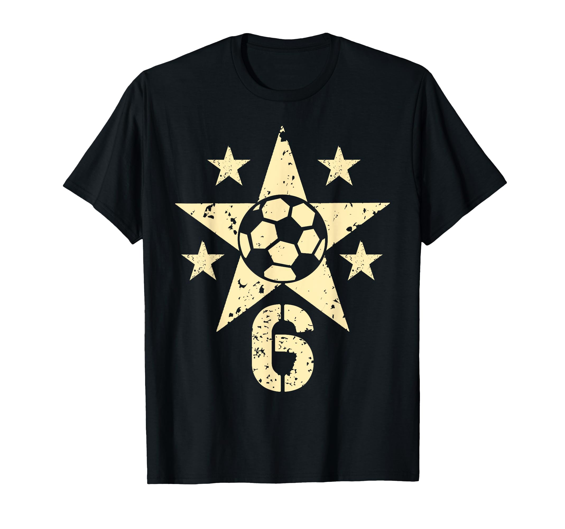 6Yr Soccer Birthday 6 Year Old 6Th T-Shirt - Aesthetic Graphic for Adults - T-Shirt, Sweatshirt, Hoodie