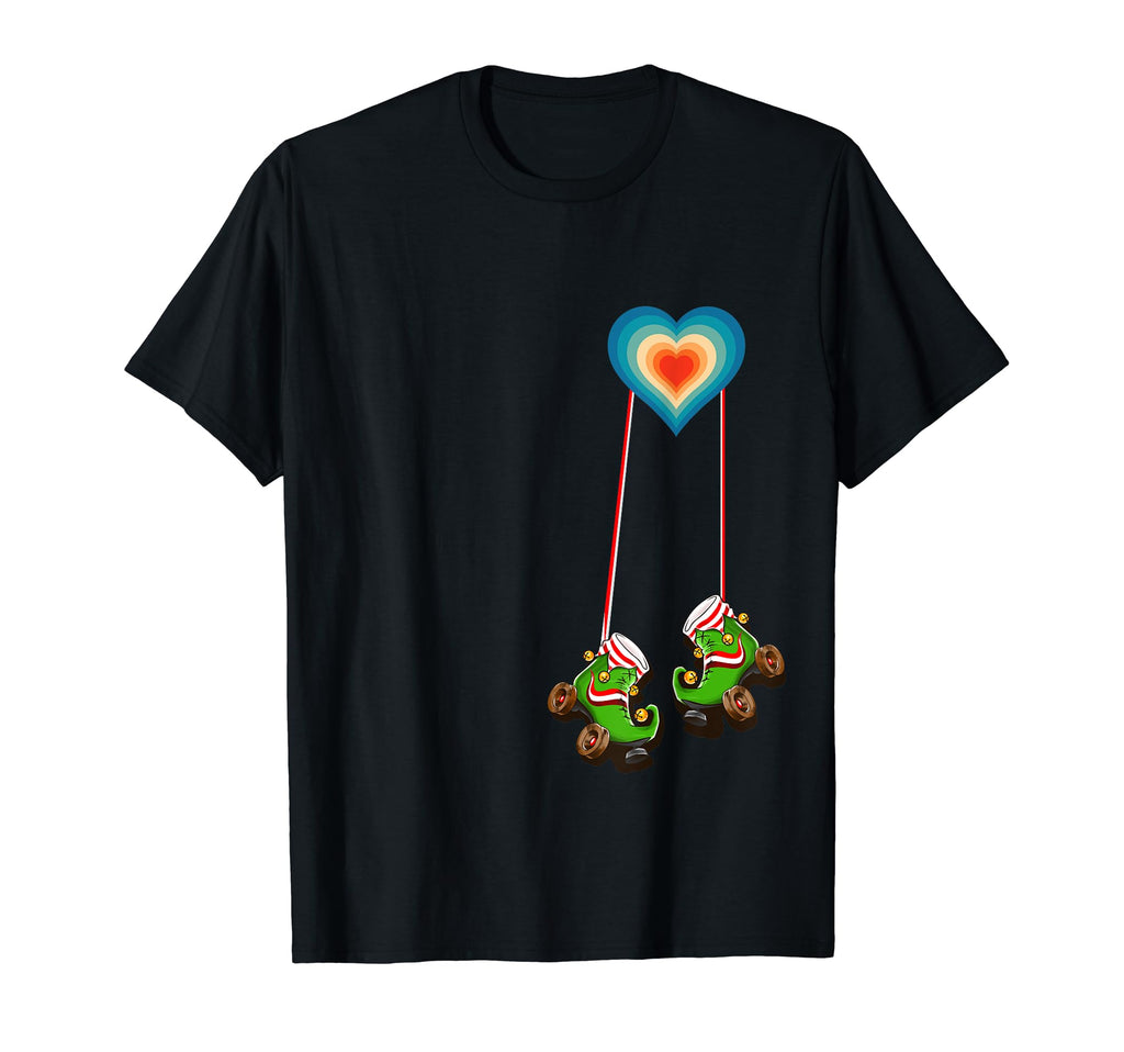 70S Elf Pocket Heart Roller Sweatshirt - Unique Graphic for Adults - T-Shirt, Sweatshirt, Hoodie