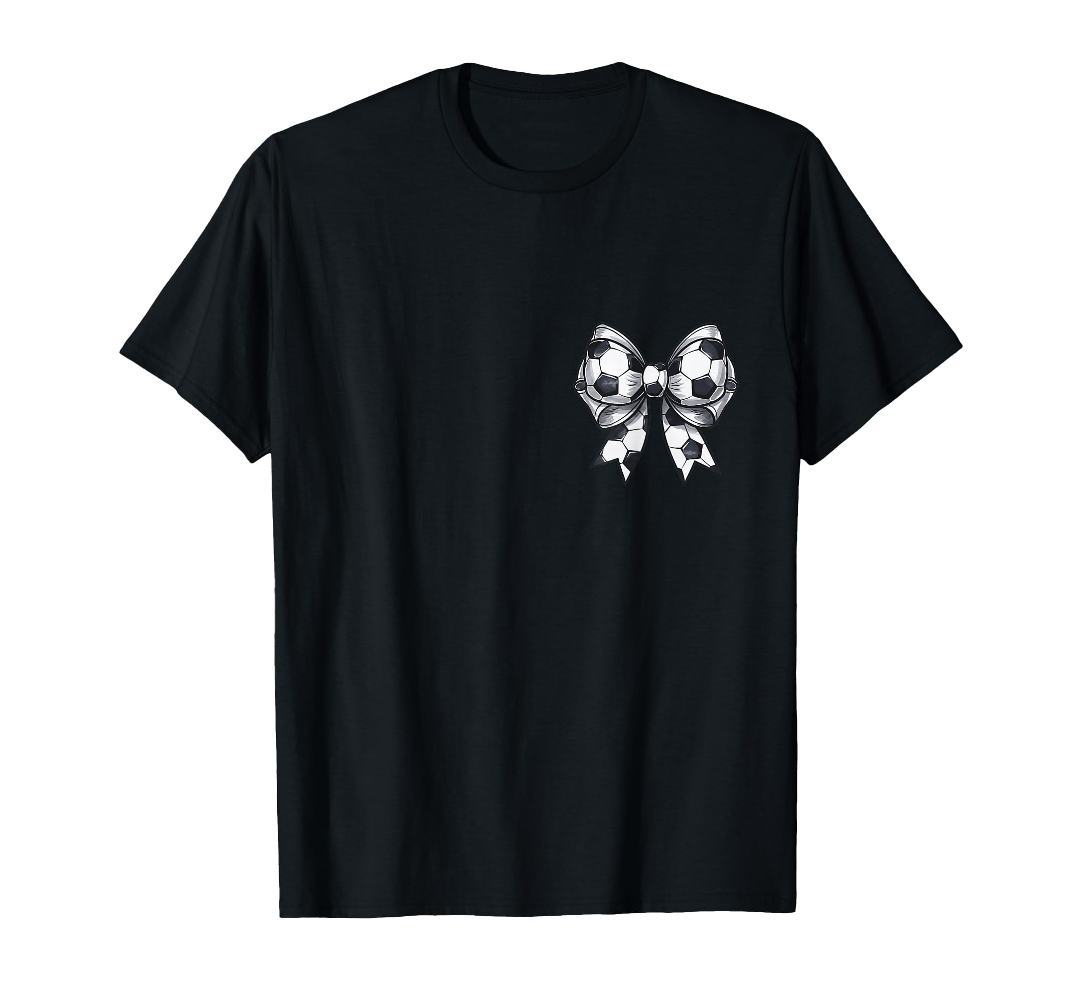 Soccer Mama Coquette Bow Front Back T-Shirt - Custom Art Print for Adults - T-Shirt, Sweatshirt, Hoodie