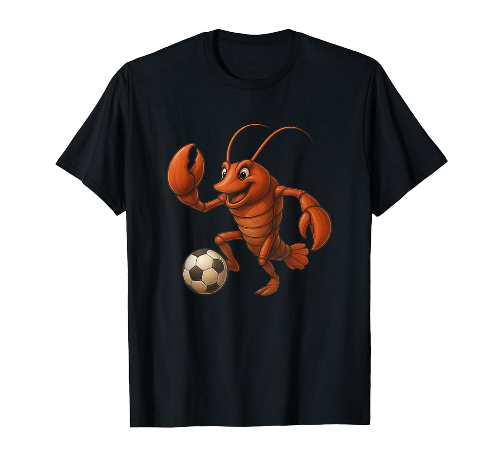 Lobster Soccer Player Fun Football T-Shirt - Minimalist Print Men Women - T-Shirt, Sweatshirt, Hoodie